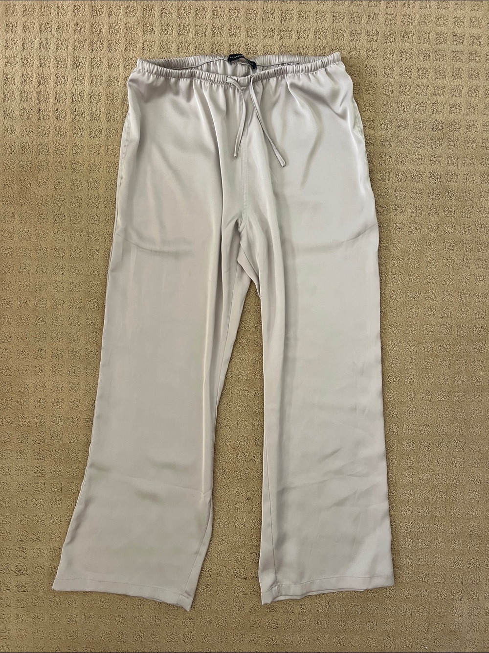 Women’s Light Gray Satin Pants
